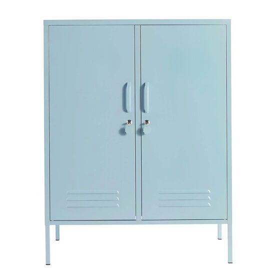 STEELEN COLOR Μεταλλική Ντουλάπα 80x40x90cm Πάχους 0.7mm Εσωτερικού Χώρου με Πόδια Baby Blue