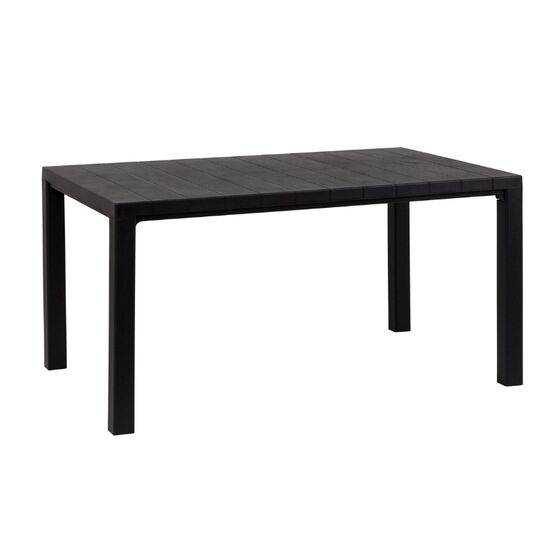TOOMAX DAVIDE Ορθογώνιο Τραπέζι 147x88x74cm Πλαστικό Βάρος 12.5kg Όψη Φυσικού Ξύλου Μαύρο Ιταλίας