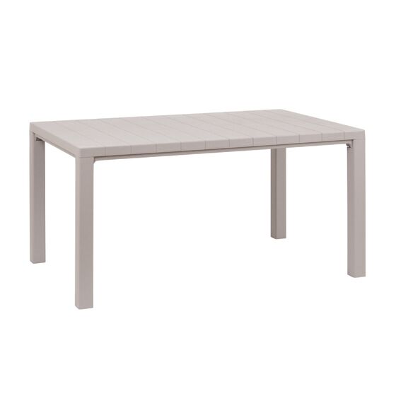 TOOMAX DAVIDE Ορθογώνιο Τραπέζι 147x88x74cm Πλαστικό Βάρος 12.5kg Όψη Φυσικού Ξύλου Taupe Ιταλίας