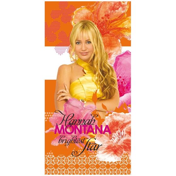 Palamaiki Πετσέτα Θαλάσσης Disney Beach Collection 75x150 HANNA MONTANA Πορτοκαλί