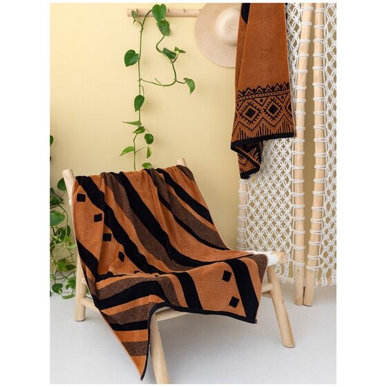 Palamaiki Πετσέτα Θαλάσσης Beach Collection 86x160 EV26 Καφέ