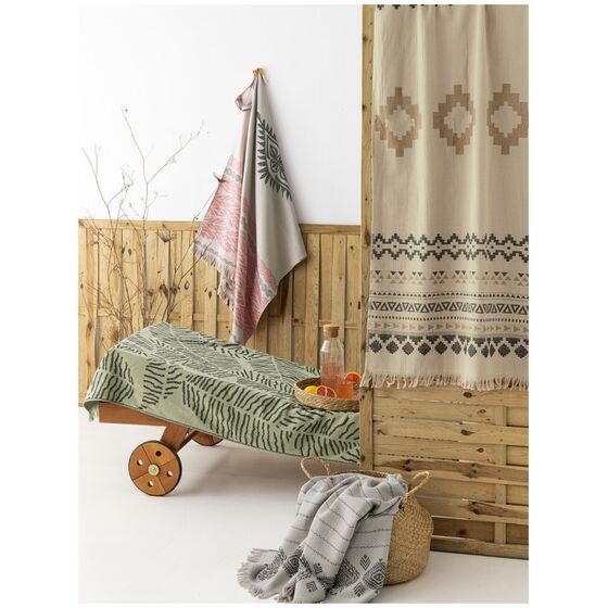 Palamaiki Παρεοπετσέτα Θαλάσσης Beach Collection 86x160 INUVIT Ροζ