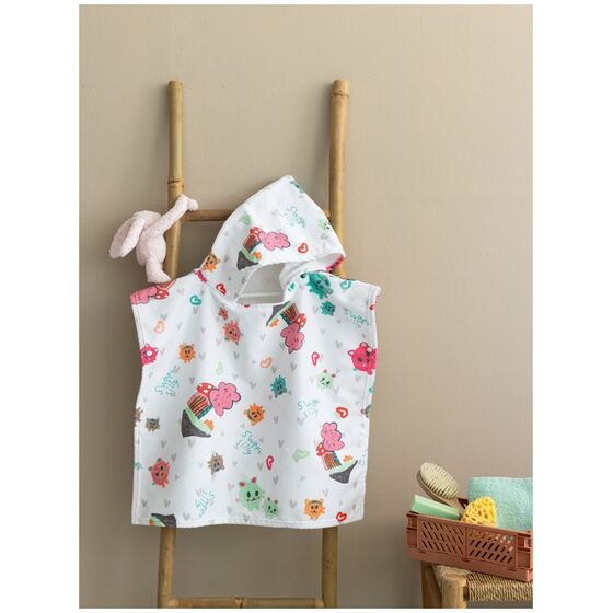 Palamaiki Poncho baby 60x120 NB0141 GIRL Εμπριμέ