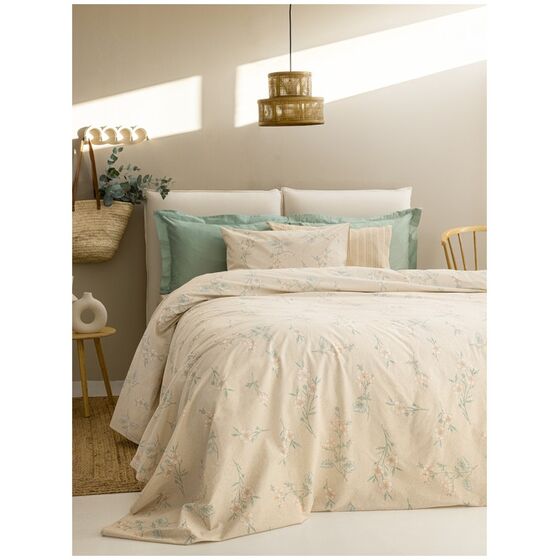 Palamaiki Σετ Μονά Σεντόνια Fashion Life 170x260 FL6239 Χωρίς Λάστιχο Μπεζ