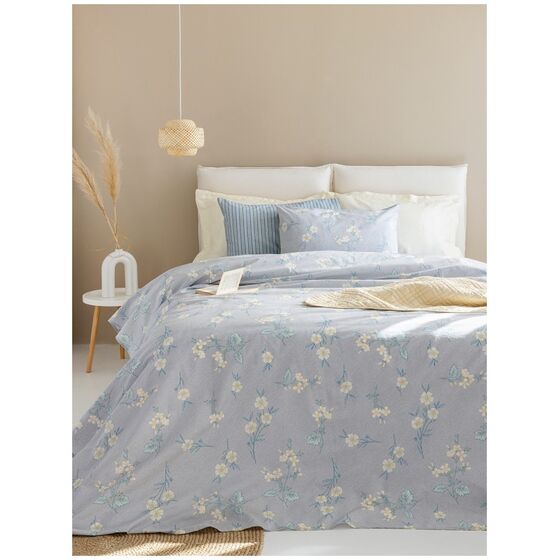 Palamaiki Σετ Μονά Σεντόνια Fashion Life 170x260 FL6240 Χωρίς Λάστιχο Γκρι