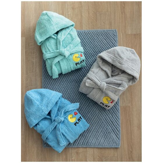 Palamaiki Μπουρνούζι με Κουκούλα Kids Bath PAC GREY 12-14 Γκρι