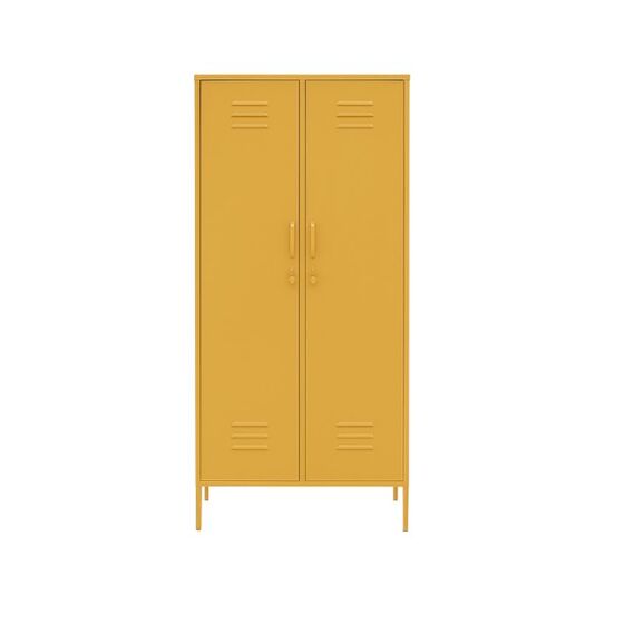 STEELEN COLOR Μεταλλική Ντουλάπα 90x55x190cm Πάχους 0.7mm Εσωτερικού Χώρου με Πόδια Mustard