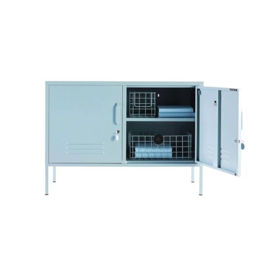 STEELEN COLOR Μεταλλικός Μπουφές 100x40x70cm Πάχους 0.7mm Εσωτερικού Χώρου με Πόδια Baby Blue