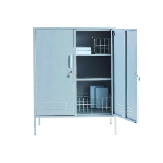 STEELEN COLOR Μεταλλική Ντουλάπα 80x40x90cm Πάχους 0.7mm Εσωτερικού Χώρου με Πόδια Baby Blue