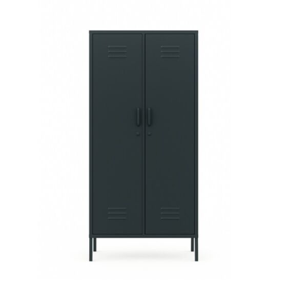 STEELEN COLOR Μεταλλική Ντουλάπα 90x55x190cm Πάχους 0.7mm Εσωτερικού Χώρου με Πόδια Slate Grey