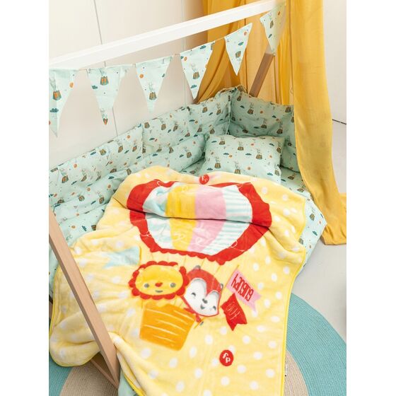 Palamaiki Κουβερτα Βελουτε Κουνιας Baby Velour 110x140 BV724 Κίτρινο