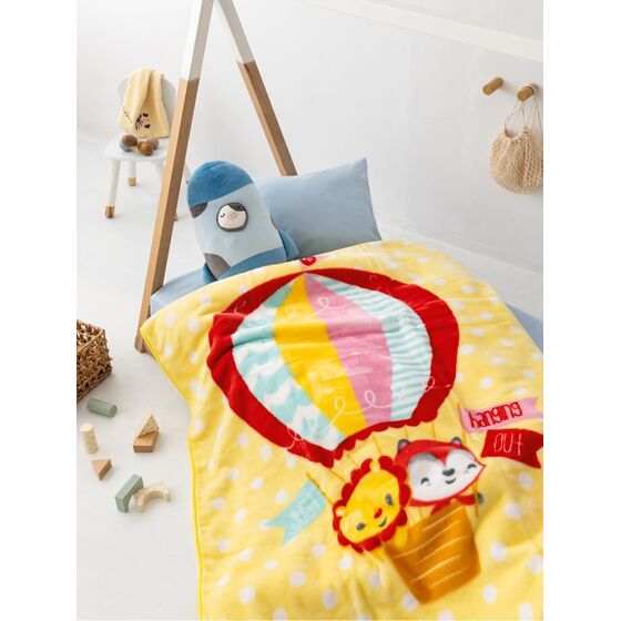 Palamaiki Κουβερτα Βελουτε Κουνιας Baby Velour 110x140 BV724 Κίτρινο