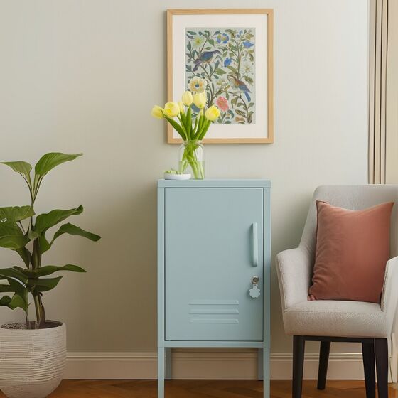 STEELEN COLOR Μεταλλική Ντουλάπα 40x45x50cm Πάχους 0.7mm Εσωτερικού Χώρου με Πόδια Baby Blue