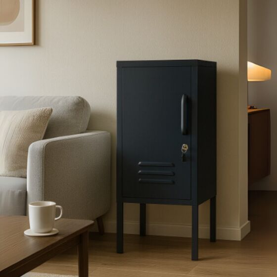 STEELEN COLOR Μεταλλική Ντουλάπα 40x45x50cm Πάχους 0.7mm Εσωτερικού Χώρου με Πόδια Slate Grey