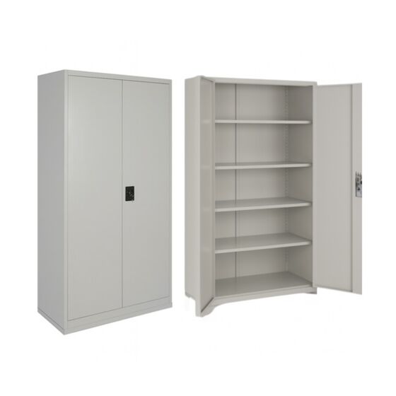 STEELEN LIGHT SERIES Μεταλλική Ντουλάπα 90x40x180cm Πάχους 0.4m με 4 Ράφια ΧΩΡΙΣ ΠΟΔΙΑ  - 5 Αποθηκευτικοί Χώροι