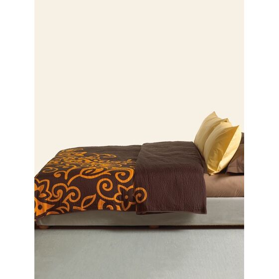 Palamaiki Κουβέρτα Cotton Rich 160x260 SILVESTRE ORANGE/BROWN Καφέ