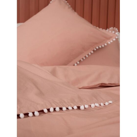 Palamaiki Παπλωματοθήκη Μονή 170x240 PON-PON ROSE Ροζ