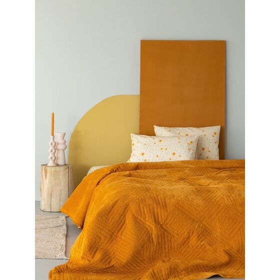 Palamaiki Κουβερλι Υπέρδιπλο 220x240 DIZZA GOLD Κίτρινο