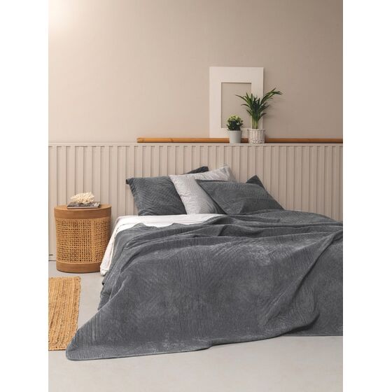 Palamaiki Κουβερλι Υπέρδιπλο 220x240 DIZZA GREY Γκρι