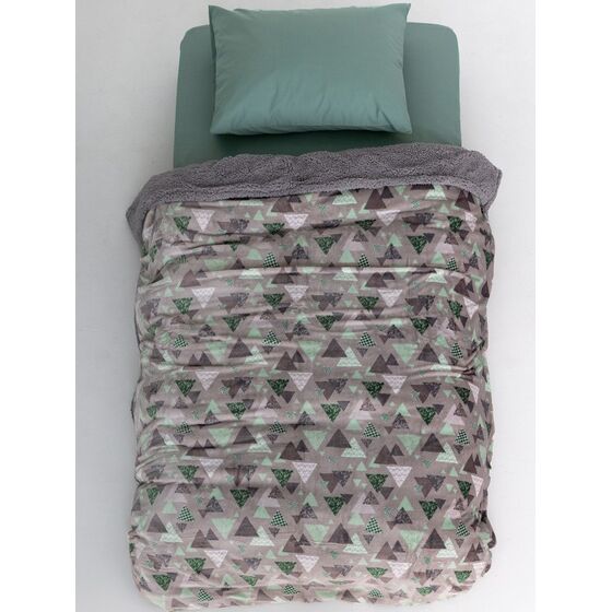 Palamaiki Κουβερτα Μονή 160x220 BLAKE GREY Γκρι