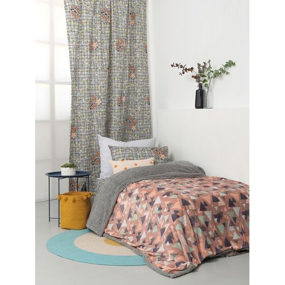 Palamaiki Κουβερτα Μονή 160x220 BLAKE PINK Φούξια