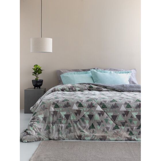 Palamaiki Κουβερτα Υπέρδιπλη 220x240 BLAKE GREY Γκρι