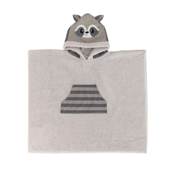 Palamaiki Poncho Kids Bath RACOON Γκρι