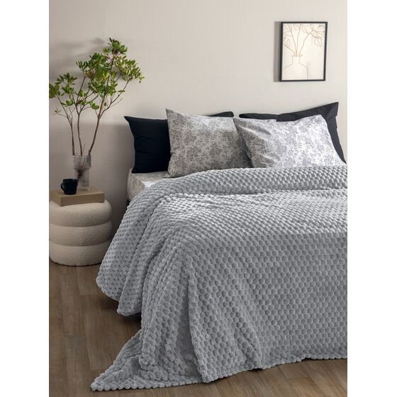 Palamaiki Κουβέρτα Fleece 220x240 ASTER GREY Γκρι
