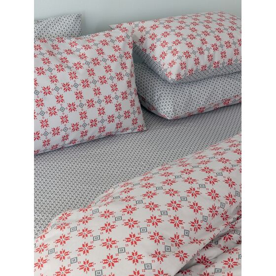 Palamaiki Σετ Παπλωματοθήκη Υπέρδιπλη Fashion Life 240x250 FL6253 Γκρι