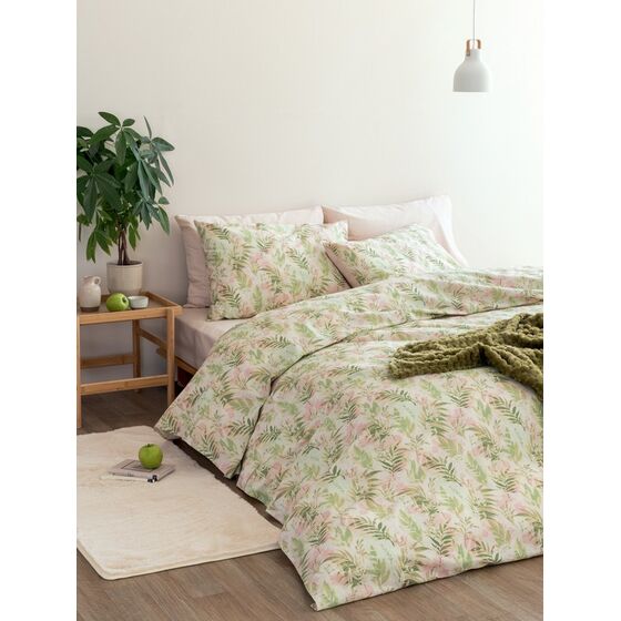 Palamaiki Σετ Παπλωματοθήκη Υπέρδιπλη Fashion Life 240x250 FL6260 Ροζ