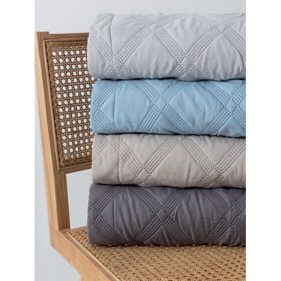 Palamaiki Σετ Κουβερλί υπέρδιπλο 220x240 IFIGENEIA DENIM Γαλάζιο