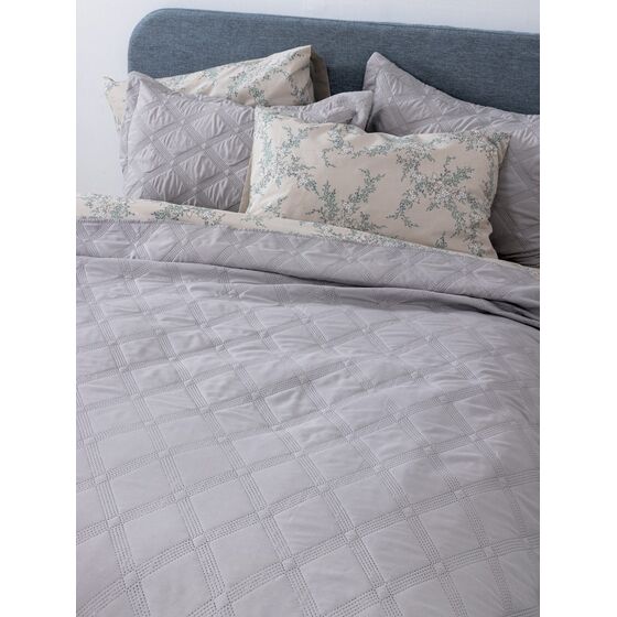Palamaiki Σετ Κουβερλί υπέρδιπλο 220x240 IFIGENEIA SILVER Γκρι