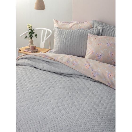 Palamaiki Κουβερλί ημίδιπλο 160x240 ALISON GREY Γκρι