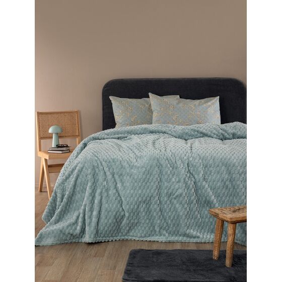 Palamaiki Κουβέρτα Fleece 220x240 ASTER JADE Γαλάζιο