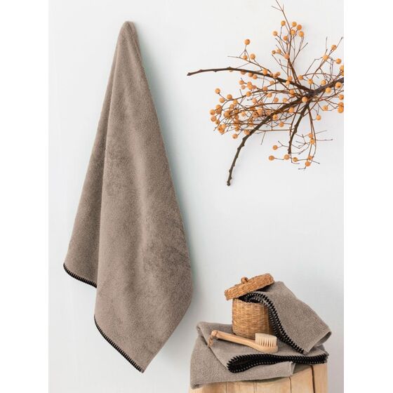 Palamaiki Σετ Πετσετες Towels Collection BROOKLYN MOKA Καφέ