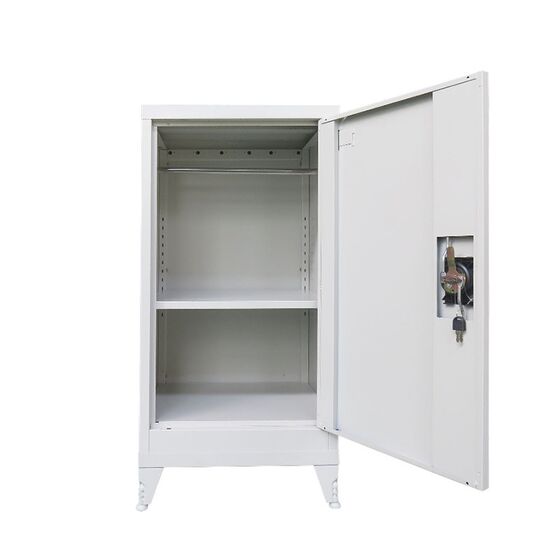 STEELEN Μεταλλική Ντουλάπα Βάρος 16.2kg 50x45x101cm Πάχους 0,6mm/0,8mm (πάτωμα) Γαλβανιζέ με Εσωτερικό Ράφι και Ρυθμιζόμενα Πόδια - 2 Αποθηκευτικοί Χώροι