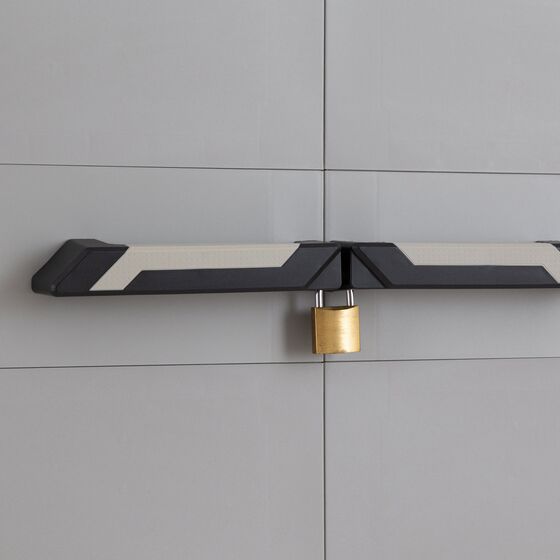 TOOMAX Ιταλίας PRIME Πλαστική Ντουλάπα 66x40x172cm 10.9kg με Χώρισμα-5 Χώρους και Πόδια MAX Αντοχή 15kg Ανθρακί -Γκρι