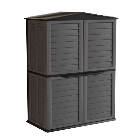 ARTPLAST Ιταλίας Αποθήκη Κήπου Βαρέως Τύπου Πλαστική 1.25m² 151x83x200cm 52kg 2000 Lt GARDEN SHED BASIC Γκρι - Ανθρακί