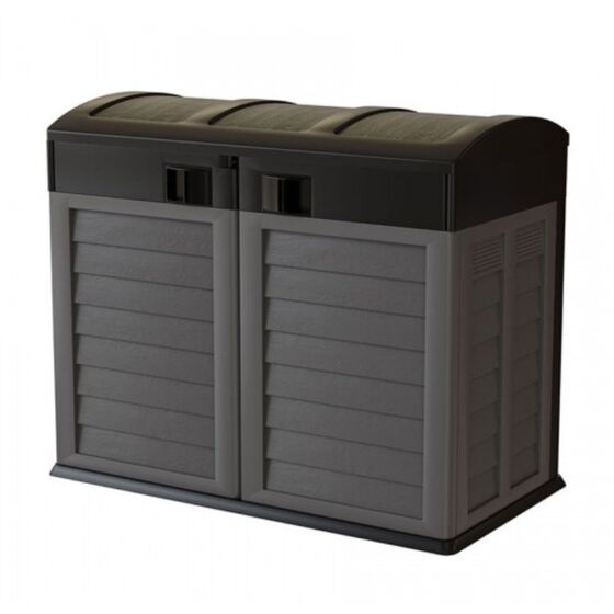 ARTPLAST Ιταλίας Αποθήκη Κήπου - Μπαούλο Βαρέως Τύπου Πλαστικό 1.04m² 146x87x119cm 42.8kg 1200 Lt GARDEN STORAGE Γκρι - Ανθρακί
