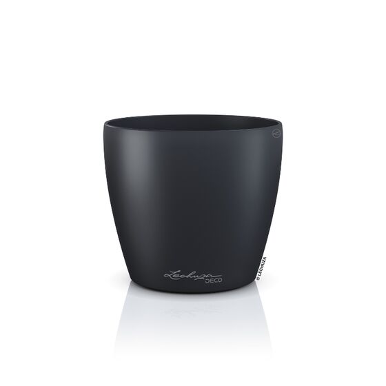 LECHUZA Cachepot Deco 18 Επιτραπέζια Γλάστρα Ø19x17cm Ανθρακί Γερμανίας