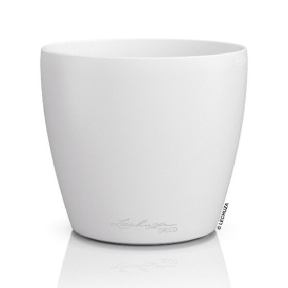 LECHUZA Cachepot Deco 43 Επιτραπέζια Γλάστρα Ø42x40cm Λευκή Γερμανίας