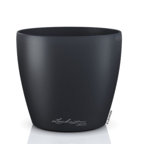 LECHUZA Cachepot Deco 43 Επιτραπέζια Γλάστρα Ø42x40cm Ανθρακί Γερμανίας