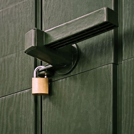 TOOMAX Ιταλίας Αποθήκη Κήπου Βαρέως Τύπου Πλαστική 130x75.6x218.4cm 49kg MASSIF HIGH STORER PLUS FOREST GREEN