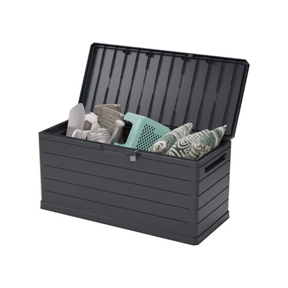 ARTPLAST Ιταλίας Μπαούλο 118,5x52x57 350lt 12kg Αποθήκευσης Πλαστικό Ανθρακί AMALFI