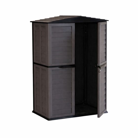 ARTPLAST Ιταλίας Αποθήκη Κήπου Βαρέως Τύπου Πλαστική 1.25m² 151x83x200cm 52kg 2000 Lt GARDEN SHED BASIC Γκρι - Ανθρακί