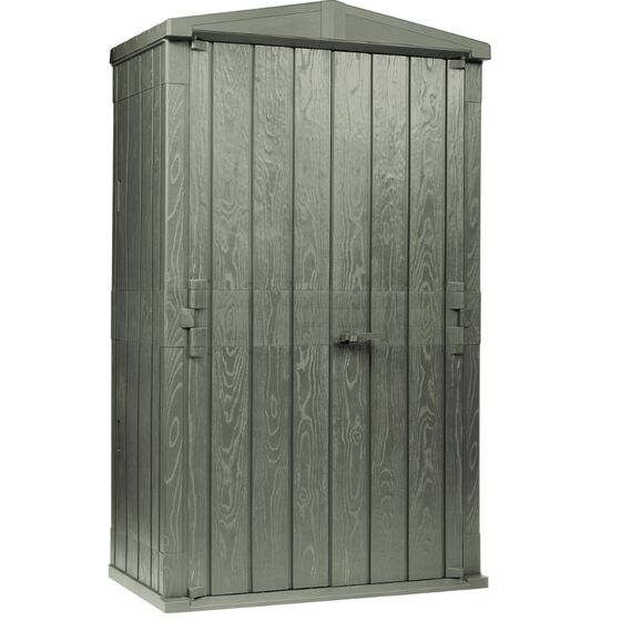 TOOMAX Ιταλίας Αποθήκη Κήπου Βαρέως Τύπου Πλαστική 130x75.6x218.4cm 49kg MASSIF HIGH STORER PLUS FOREST GREEN