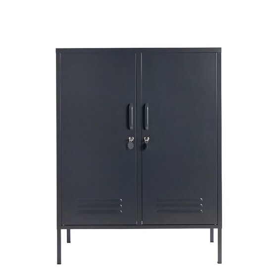 STEELEN COLOR Μεταλλική Ντουλάπα 80x40x90cm Πάχους 0.4mm Εσωτερικού Χώρου με Πόδια Slate Grey