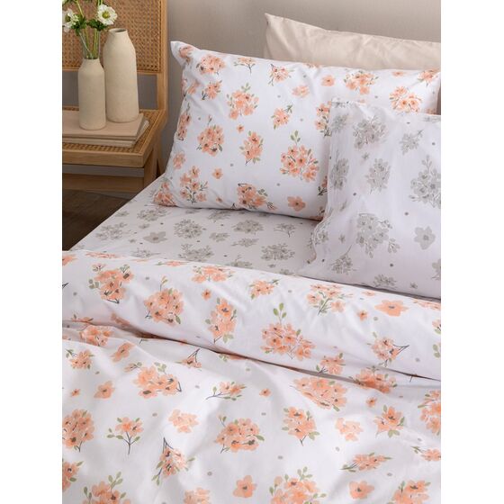 Palamaiki Σετ Υπέρδιπλα Σεντόνια Fashion Life 240x260 FL6295 Χωρίς Λάστιχο Λευκό