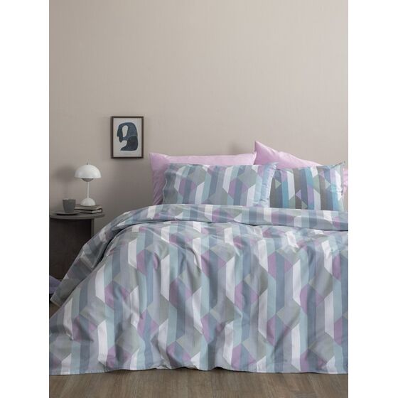 Palamaiki Σετ Υπέρδιπλα Σεντόνια Fashion Life 240x260 FL6297 Με Λάστιχο Εμπριμέ