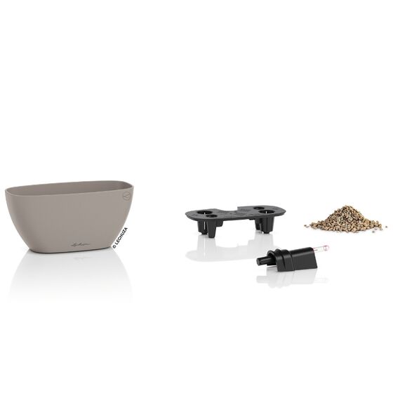 LECHUZA Navio Color 10 Επιτραπέζια Γλάστρα 29x14x14cm Αυτοποτιζόμενη με Δοχείο Φύτευσης Sand Brown Γερμανίας